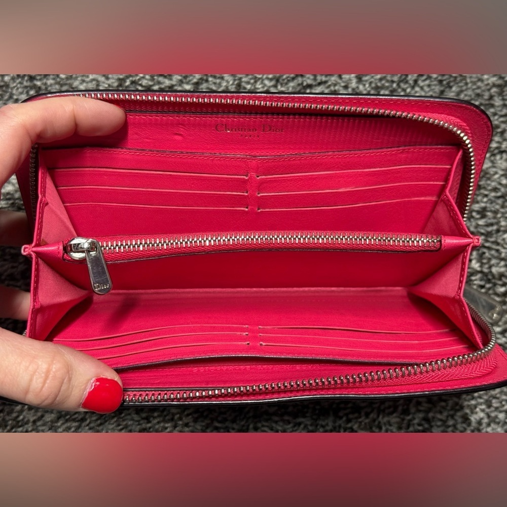 Christian Dior large blue/pink wallet - Picture 6 of 13